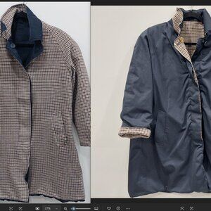 Vintage Aquascutum Reversible Mid Coat Jacket Women's Size 8
